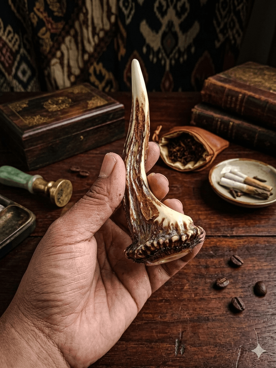 Koleksi Pipa Rokok Tanduk Kijang - Pipa Rokok Agus Kuntadi Sragen